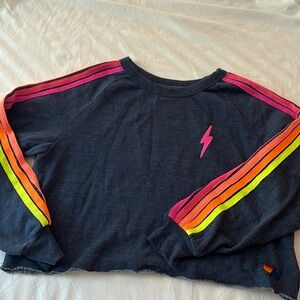 Aviator Nation cropped crewneck